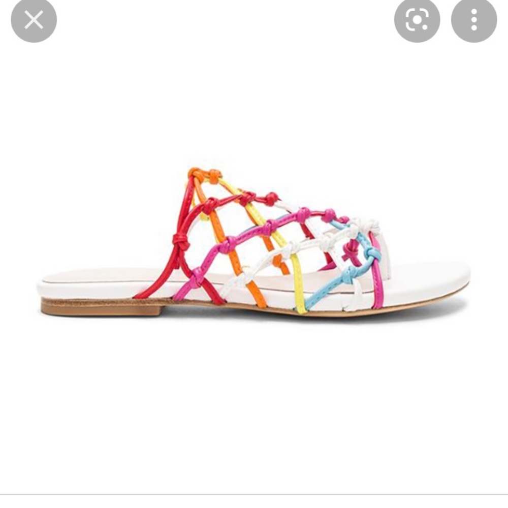 Raye leather colorful sandals size 6